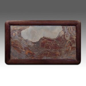 Chinese Stone Picture Rock, Framed