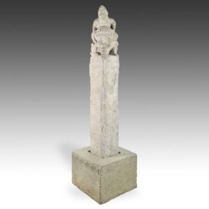 Chinese Temple Pillar with Foo Lion