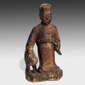 Chinese Wish Keeper or Taoist Shrine Figure