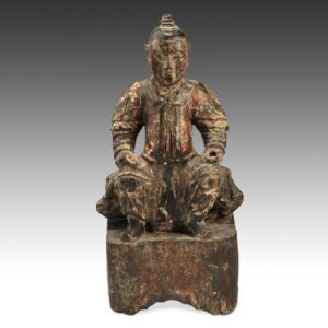 Chinese Wish Keeper or Taoist Shrine Figure