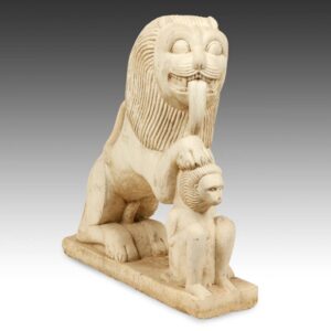 Chinese Figure of Lion and Monkey