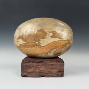 Chinese Gongshi or Scholar's Rock with Cat & Bird Motif, Based
