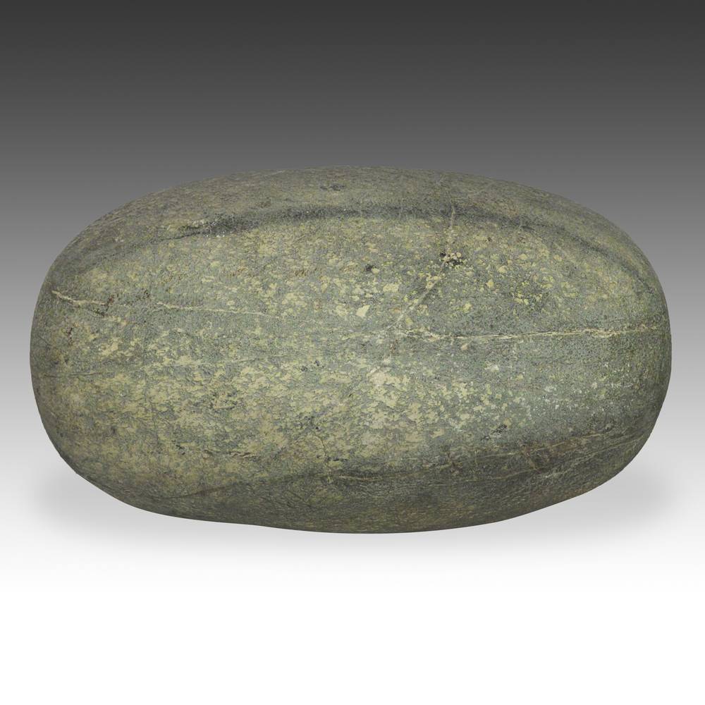 Chinese Gongshi or Scholar's Rock with Watermelon Form, Based