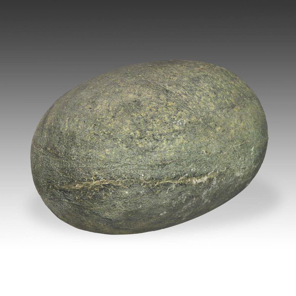 Chinese Gongshi or Scholar's Rock with Watermelon Form, Based - Image 2