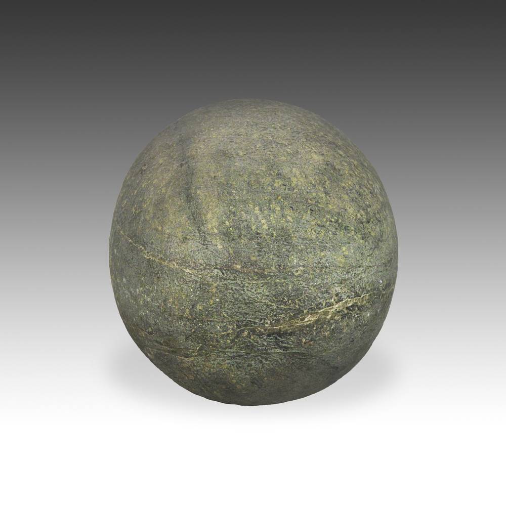 Chinese Gongshi or Scholar's Rock with Watermelon Form, Based - Image 3