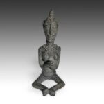 Dogon Bronze Equestrian Ring, Based, Dogon Peoples, Mali