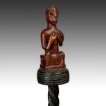 Ashanti Linguist's Staff Depicting a Turtle, Based, Ashanti Peoples, Ghana