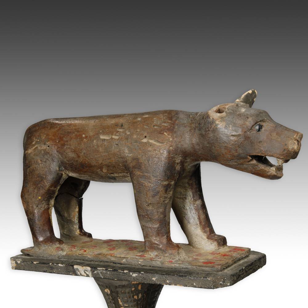 Ashanti Linguist's Staff Depicting Wild Dog