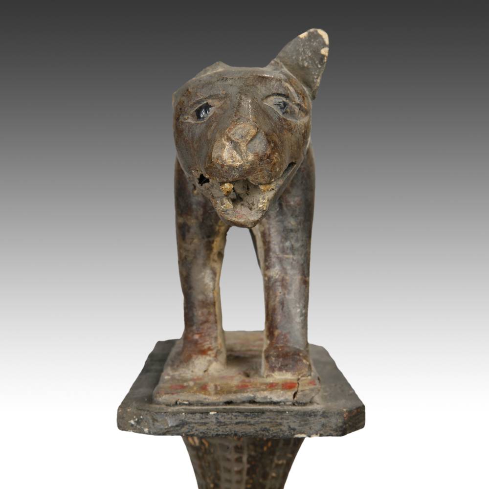Ashanti Linguist's Staff Depicting Wild Dog - Image 3