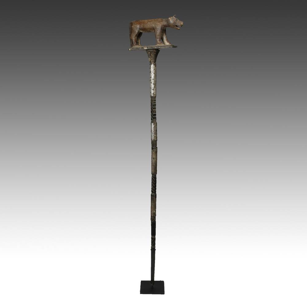 Ashanti Linguist's Staff Depicting Wild Dog - Image 4