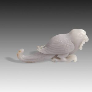 Chinese Toggle Depicting Bird with Beads