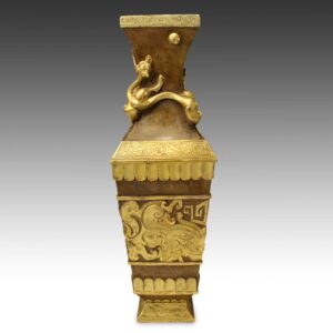 Chinese Fang Hu Form Vase