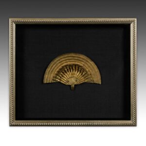 Tibetan Architectural Relief Depicting Mudra or Ritual Hand Gesture, Framed