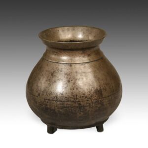 Indian Bronze Footed Vessel