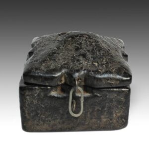 Indian Tikka Box, Squared with Floriform Lid