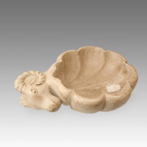 Indian Bowl with Ram's Head Motif