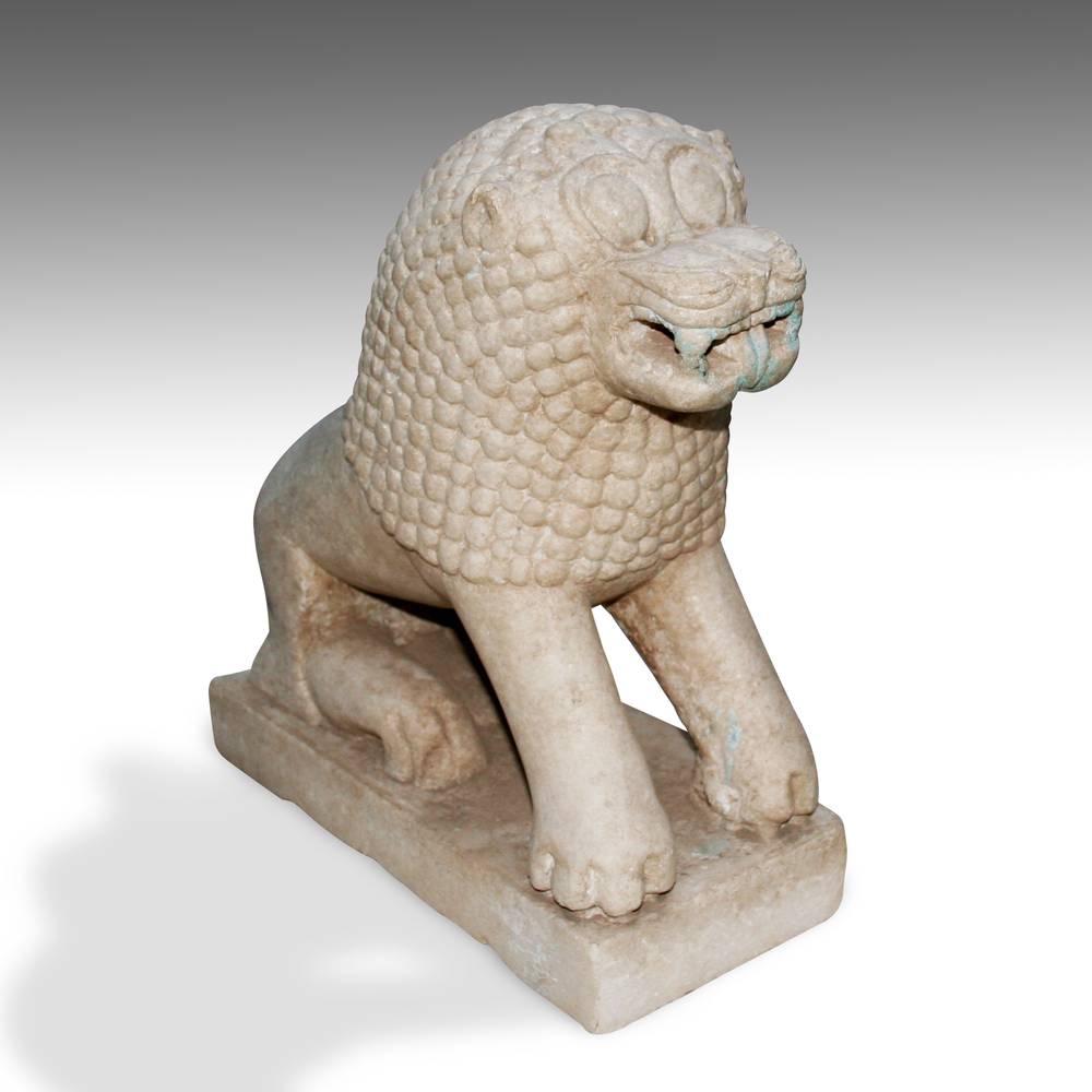 Indian Temple Fragment Depicting Lion