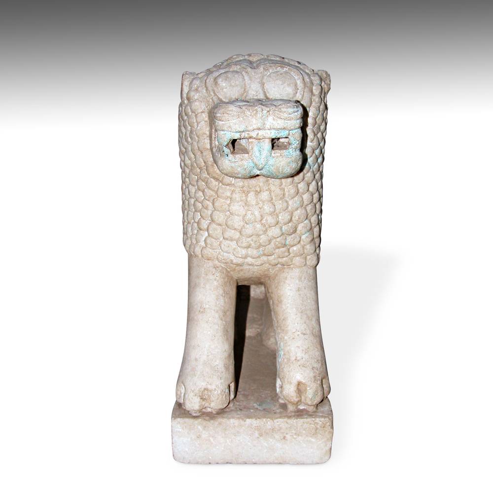 Indian Temple Fragment Depicting Lion - Image 2