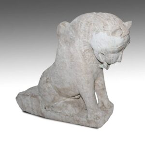 Indian Temple Fragment Depicting Feline