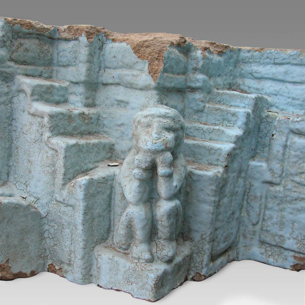 Indian Temple Fragment with Monkey Motif, Based - Image 2