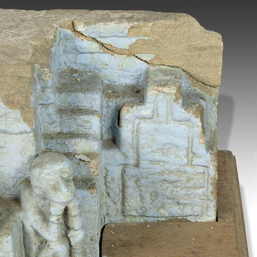 Indian Temple Fragment with Monkey Motif, Based - Image 6