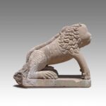 Indian Temple Fragment with Monkey Motif, Based, India