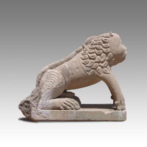 Indian Temple Fragment Depicting Feline