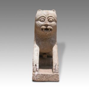 Indian Temple Fragment Depicting Feline