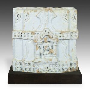 Indian Temple Fragment with Deity Motif, Based