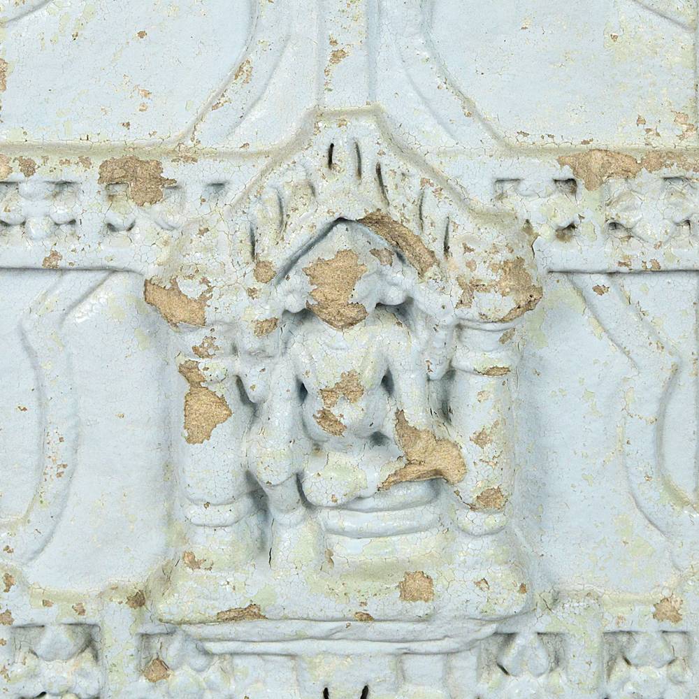 Indian Temple Fragment with Deity Motif, Based - Image 6