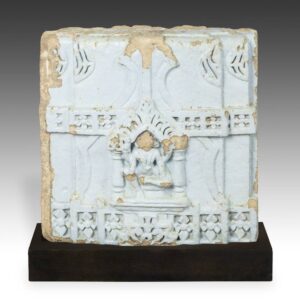 Indian Temple Fragment with Deity Motif, Based