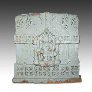 Indian Temple Fragment with Deity Motif