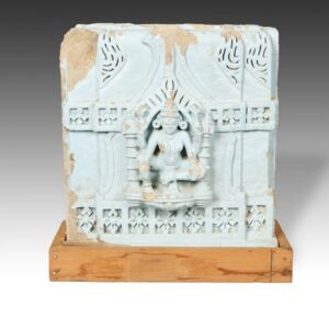 Indian Temple Fragment with Deity Motif, Based