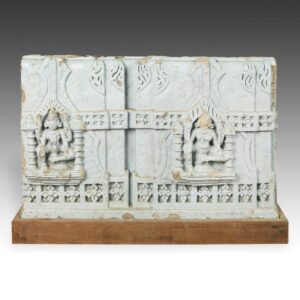 Indian Temple Fragment with Deity Motif
