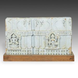 Indian Temple Fragment with Deity Motif