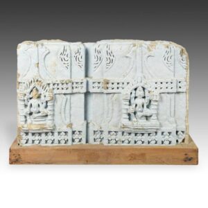 Indian Temple Fragment with Deity Motif