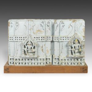 Indian Temple Fragment with Deity Motif