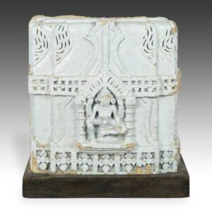 Indian Temple Fragment with Deity Motif