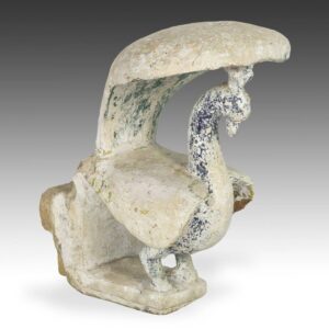 Indian Temple Fragment with Peacock Motif