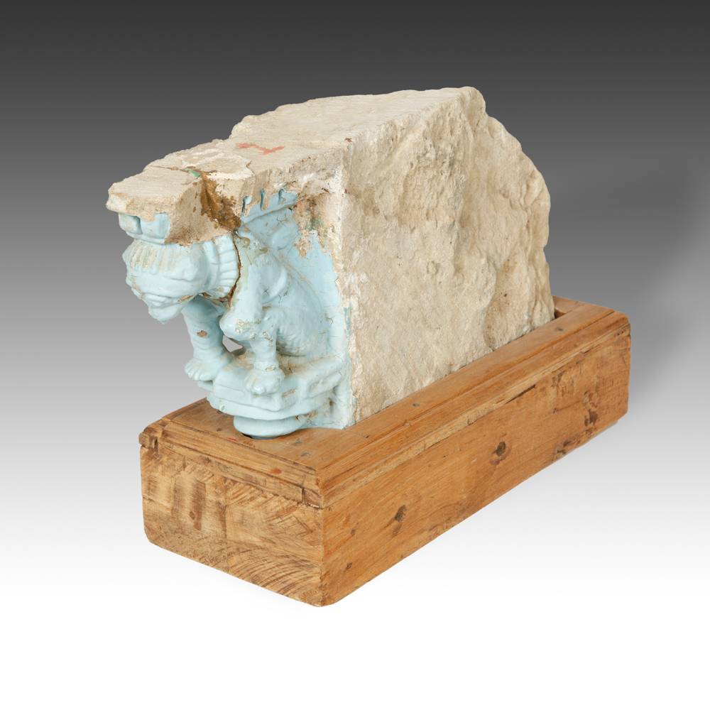 Indian Temple Fragment with Monkey Motif - Image 3