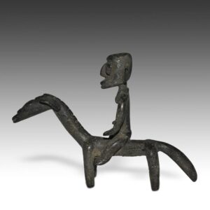 Dogon Bronze Equestrian Figure