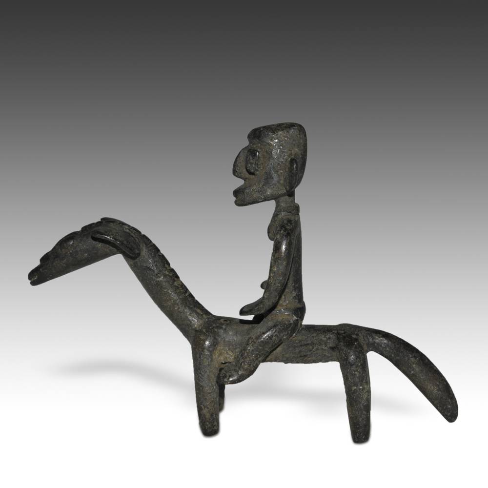 Dogon Bronze Equestrian Figure