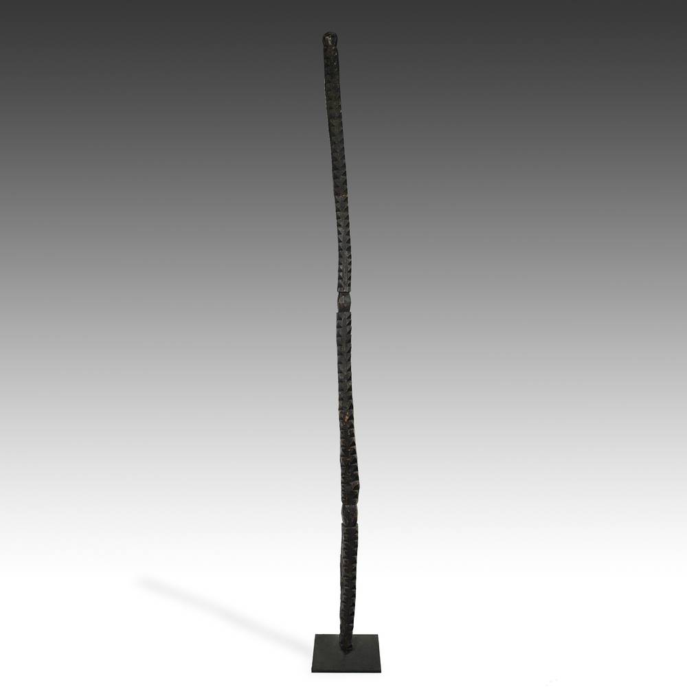 Nupe Wood House Post, Based - Image 3