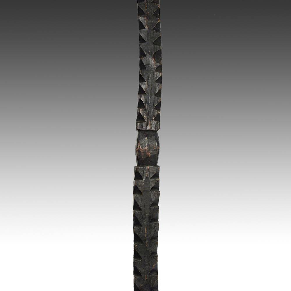Nupe Wood House Post, Based - Image 4