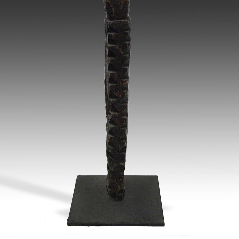 Nupe Wood House Post, Based - Image 5