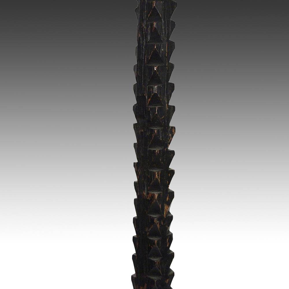 Nupe Wood House Post, Based - Image 7
