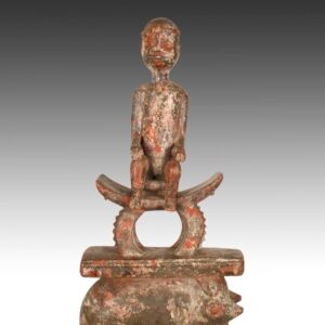 Ashanti Linguist's Staff Depicting Chief Seated Atop Elephant, Based