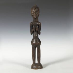 Lulua Wood Standing Figure, Based