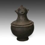 Koma Terra Cotta Funerary Figure, Based, Koma People, Ghana