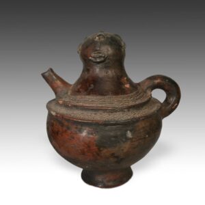 Azande Anthropomorphic Medicine Vessel with Spout